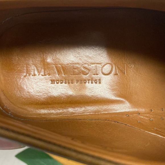 J.M. Westin Aged Leather Wingtip Laced Oxfords - Picture 6 of 11